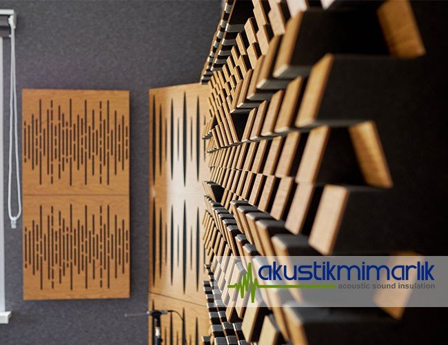 akustik ahşap difüzör panel