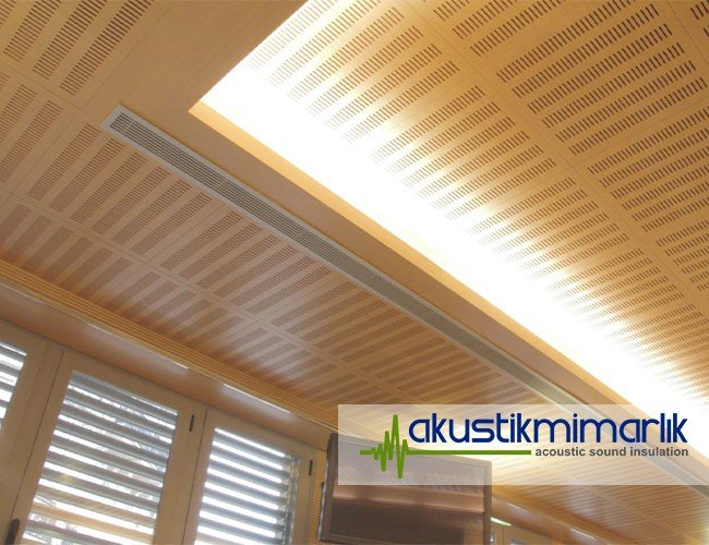 akustik derzli ahşap panel