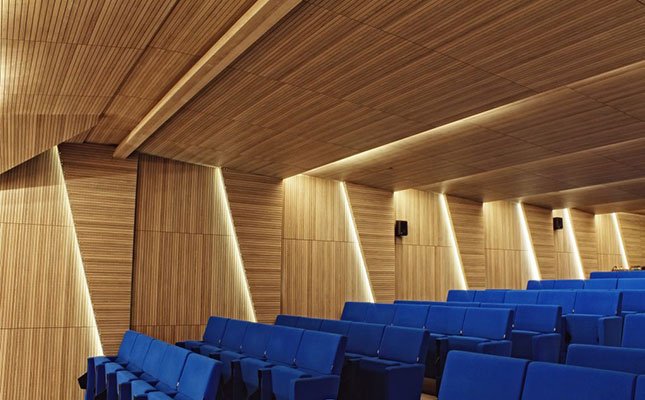 ahşap akustik derzli panel