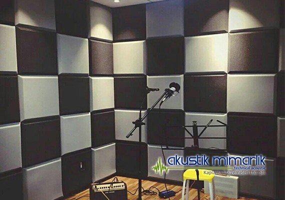 Yanmaz Akustik Düz Sünger Müzik Odası Ses Yalıtımı