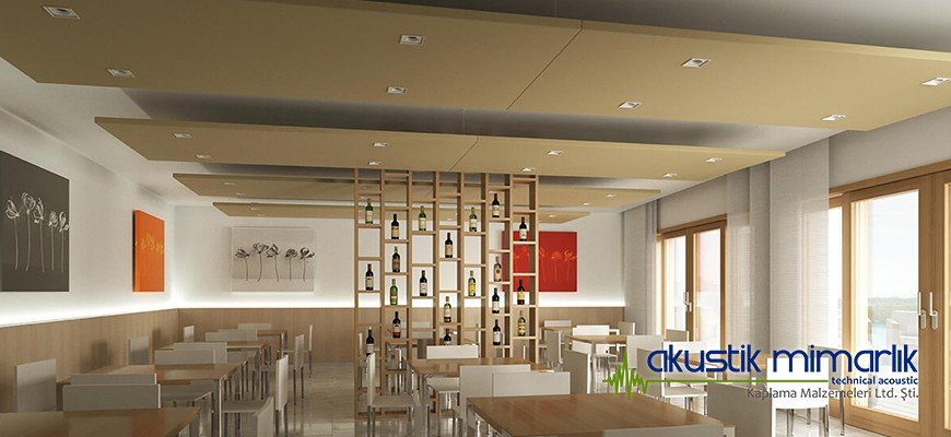 Restaurant Akustik Tavan Kaplama