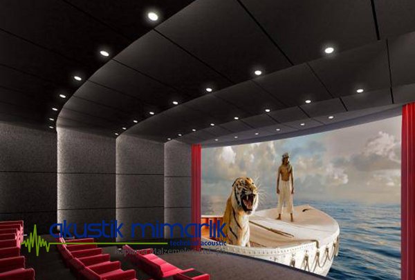 Akustik Sinema Salonu Dekorasyonu Kaplama