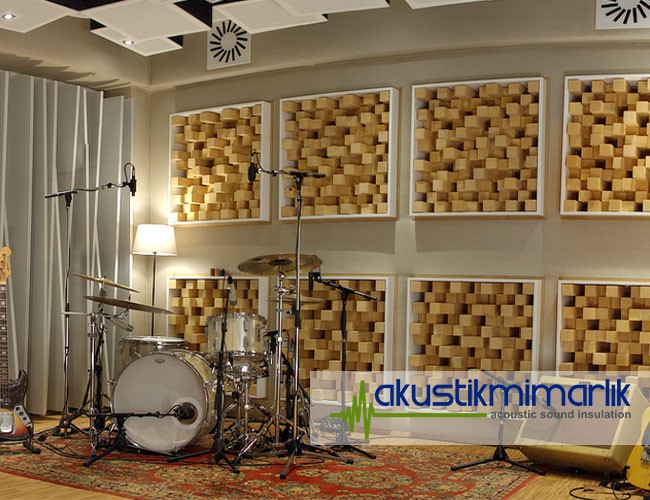 akustik ahşap stüdyo panelleri